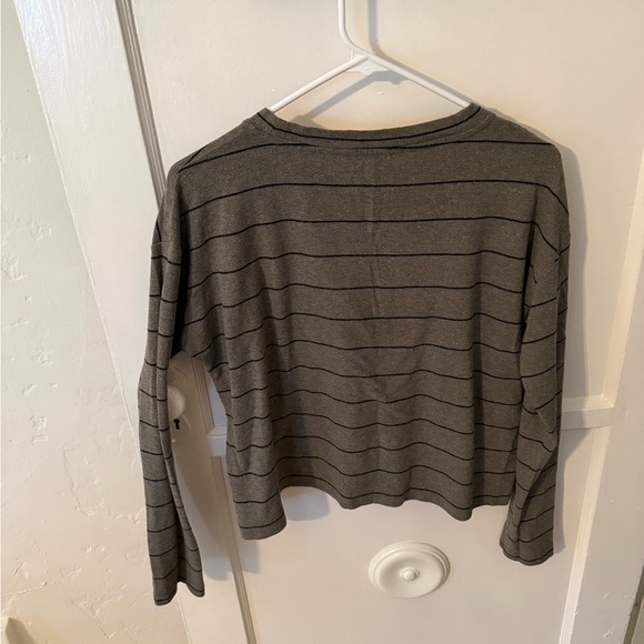 Green Striped Long Sleeve Shirt - Picture 2 of 2
